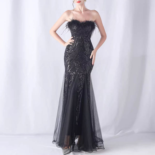 Allura Sparkling Sequin Mermaid Evening Dress
