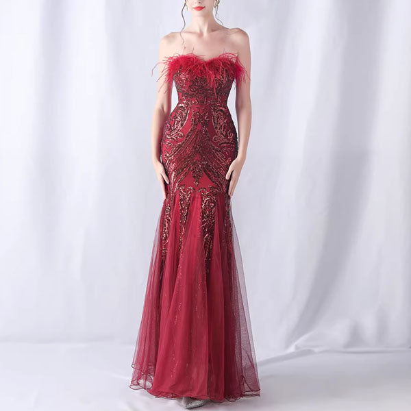Allura Sparkling Sequin Mermaid Evening Dress