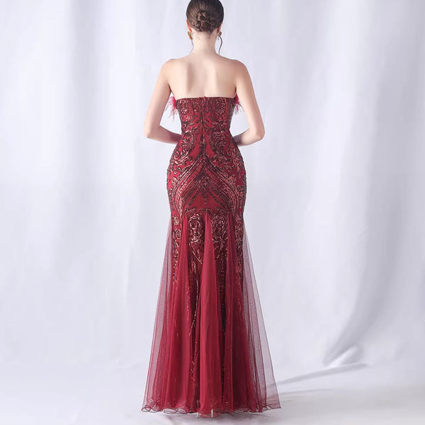 Allura Sparkling Sequin Mermaid Evening Dress