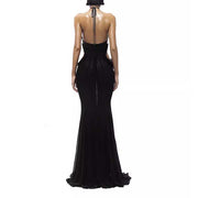 Rosie Sophistication Halter Mermaid Maxi Dress