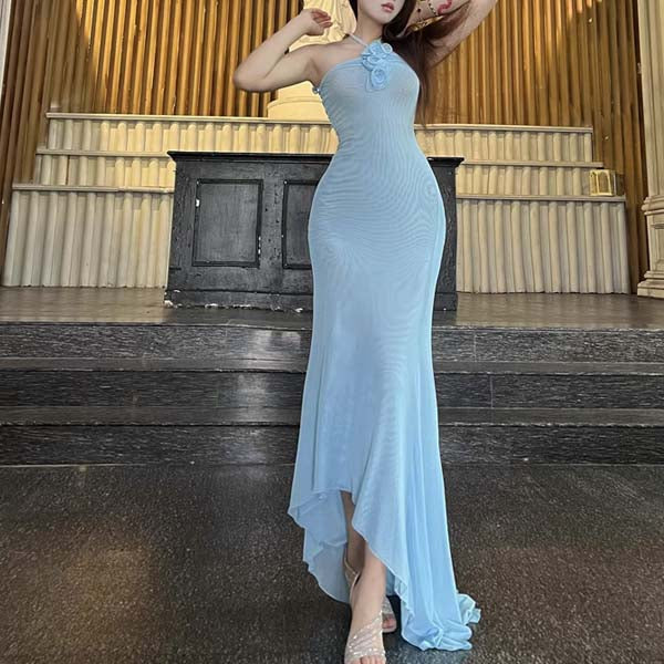blue fishtail maxi dress Buy HotSquash Navy Blue Cowl Back Sequinned Fishtail Maxi Dress from Next USA