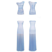 Kristy Ethereal Off-Shoulder Bodycon Tube Dress Set