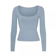 Kim Scoop Neck Long Sleeve Top