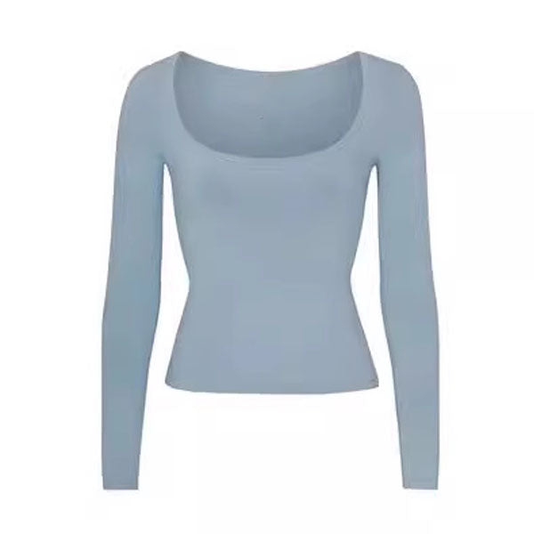 Kim Scoop Neck Long Sleeve Top