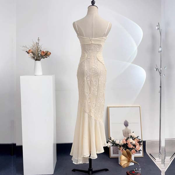 Regina Ivory Floral Embroidered Lace Ruched Maxi Dress The Wildflower Shop Regina Ivory Floral Embroidered Lace Ruched Maxi Dress The Wildflower Shop