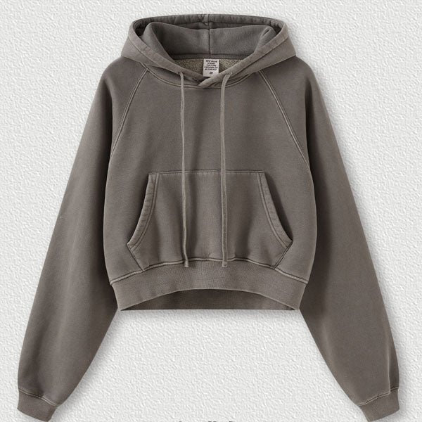 Jolene Cropped Sweater Hoodie