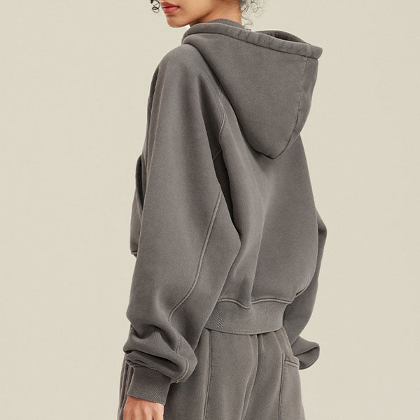 Jolene Cropped Sweater Hoodie