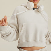 Jolene Cropped Sweater Hoodie