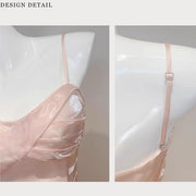 Camilie Ethereal Shimmering Pink Evening Dress