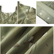 Kylie Flora Whisper Olive Green Maxi Dress