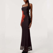 Brenda Spaghetti Strap Floral Maxi Dress