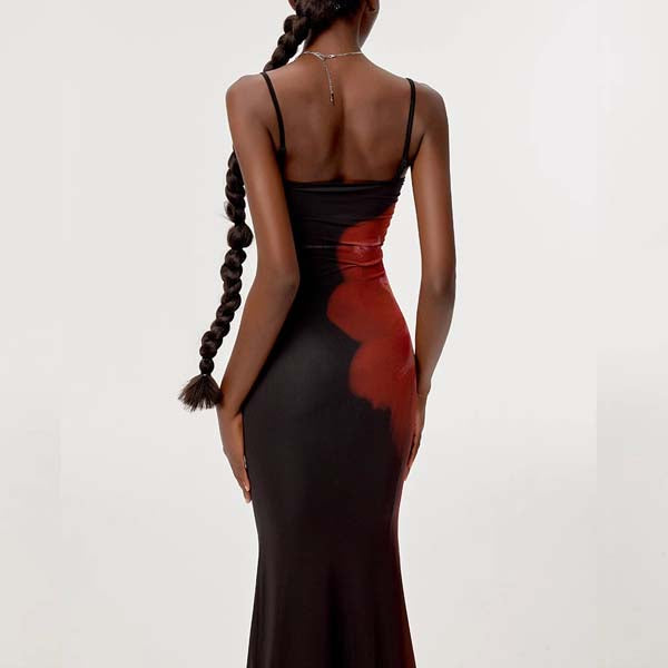 Brenda Spaghetti Strap Floral Maxi Dress