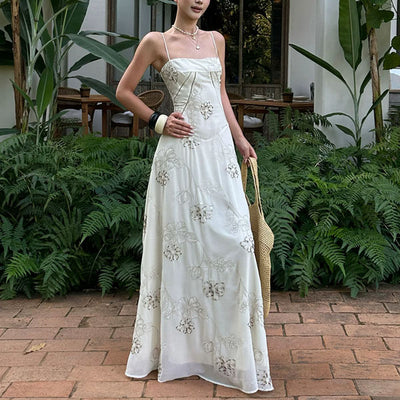 Krissy Ivory Bloom Floral Embroidered Maxi Dress The Wildflower Shop Krissy Ivory Bloom Floral Embroidered Maxi Dress The Wildflower Shop