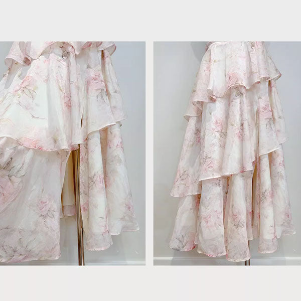 Kerrisa Ethereal Flora Blossom Layered Dress