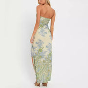 Lana Floral Strapless Maxi Dress
