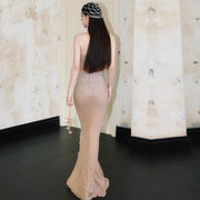 Phyllis Glamorous Beaded Luxe Evening Dress