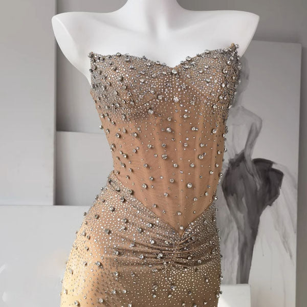 Phyllis Glamorous Beaded Luxe Evening Dress