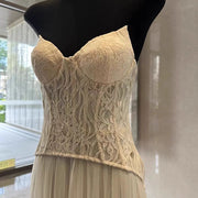 Natalie Romantic Lace Floral Corset Tulle Evening Dress
