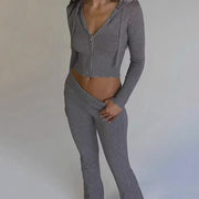 Kyler 2 Pc Long Sleeve Hoodie Tracksuit Set