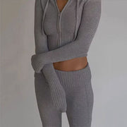 Kyler 2 Pc Long Sleeve Hoodie Tracksuit Set