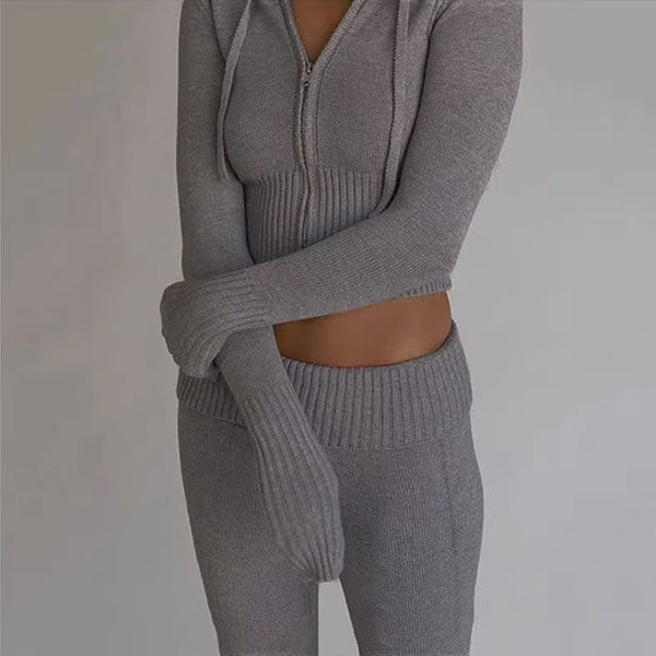 Kyler 2 Pc Long Sleeve Hoodie Tracksuit Set