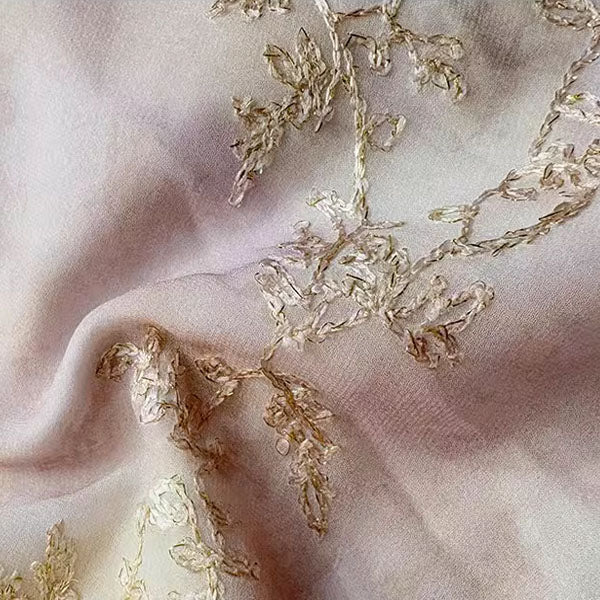 Harlow Romantic Blossom Gold Embroidery Halter Dress