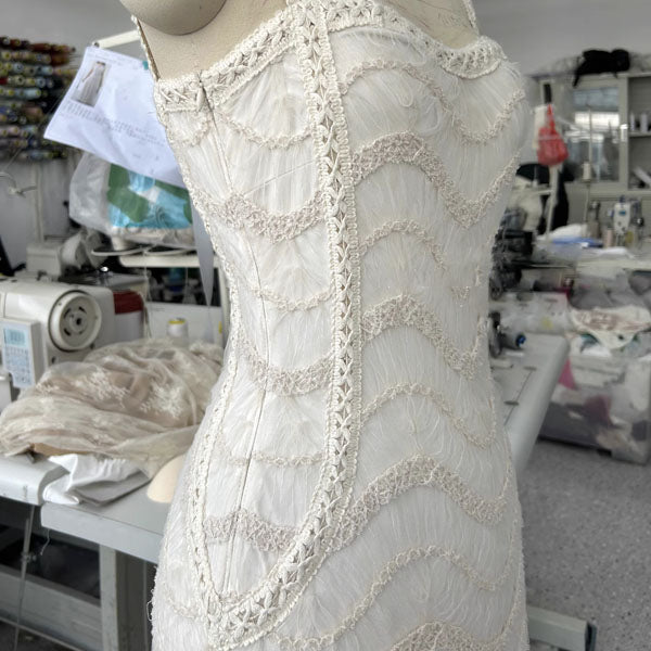 Elara Elegant Knit Lace Vintage Inspired Dress