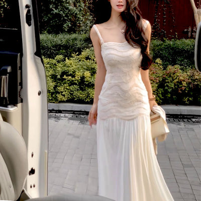 Elara Elegant Knit Lace Vintage Inspired Dress