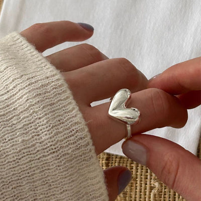 Ira 925 Silver Heart Shape Ring