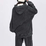 Rinna Light Washed Oversize Hoodie Sweater