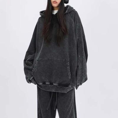 Rinna Light Washed Oversize Hoodie Sweater