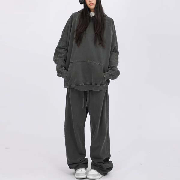 Rinna Light Washed Oversize Hoodie Sweater
