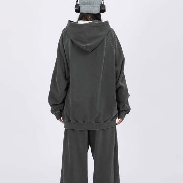 Rinna Light Washed Oversize Hoodie Sweater