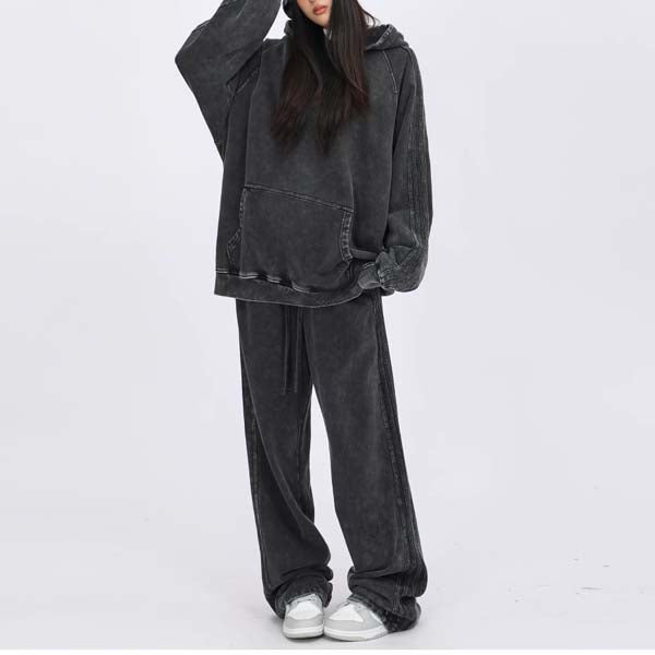 Rinna Light Washed Oversize Hoodie Sweater
