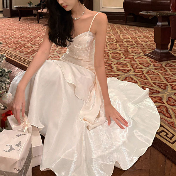 Pamela Pearl Ivory Enchanting Ruffled Tiered Maxi Dress Pamela Pearl Ivory Enchanting Ruffled Tiered Maxi Dress