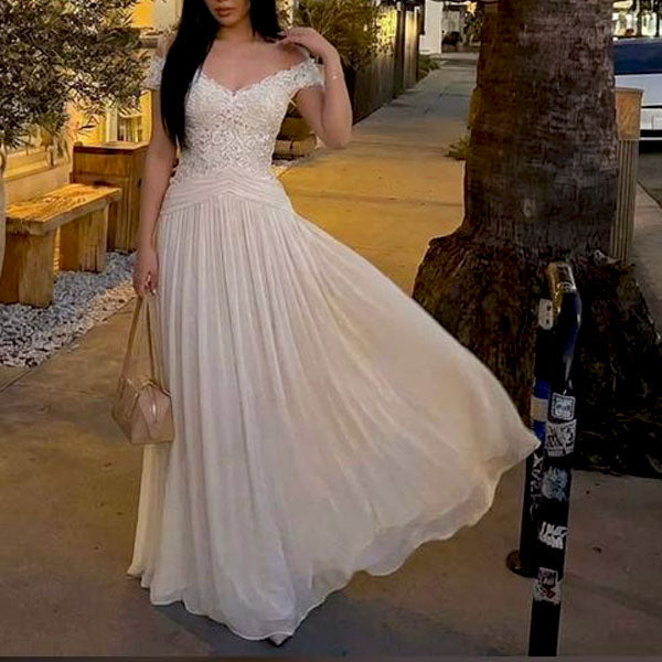 flowing ivory dress Leandre Dress - Ivory, AU/UK 12