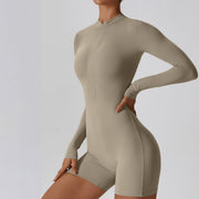 Kendrall Zip Front Long Sleeve Bodysuit