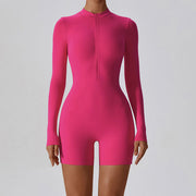 Kendrall Zip Front Long Sleeve Bodysuit