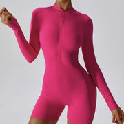 Kendrall Zip Front Long Sleeve Bodysuit