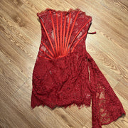 Anastasia All Lace Strapless Corset Mini Dress