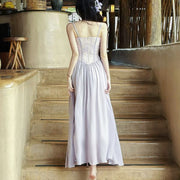 Serina Lilac Whisper Romantic Lace Corset Dress