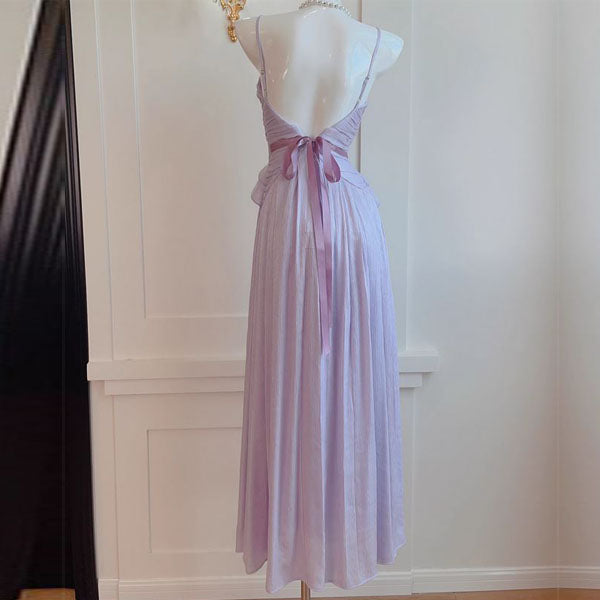 Lynn Lilac Serenity Frilly Maxi Dress