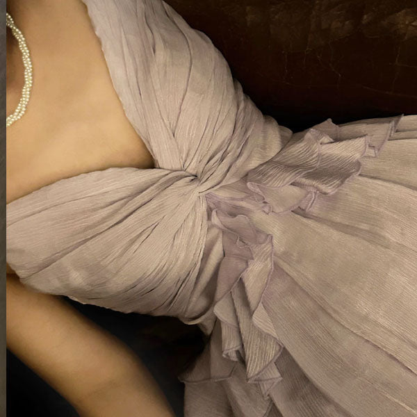 Lynn Lilac Serenity Frilly Maxi Dress