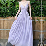 Lynn Lilac Serenity Frilly Maxi Dress