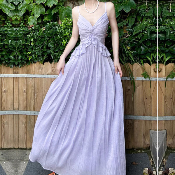 Lynn Lilac Serenity Frilly Maxi Dress