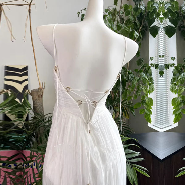 ceci white lace backless maxi dress White Lace Backless Maxi Dress | Womens | 3X (Available in 2X, 1X, XXS, XS, S, M, L, XL) | Backless Dresses | Formal Dresses
