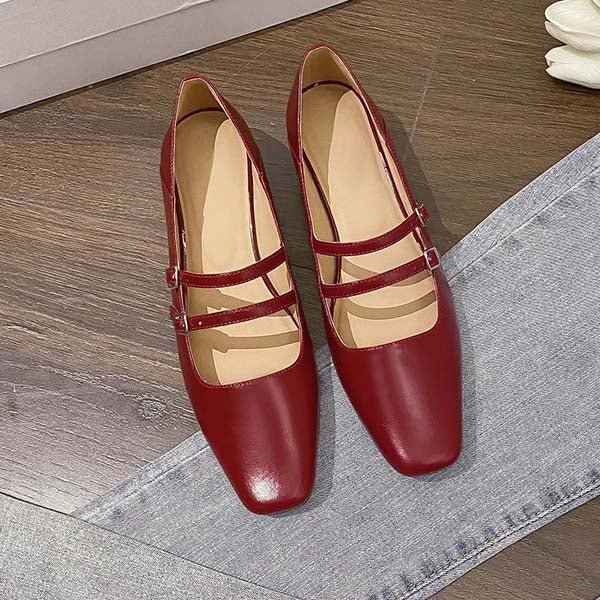 Kimberly Classic Double Strap Mary Jane Shoes