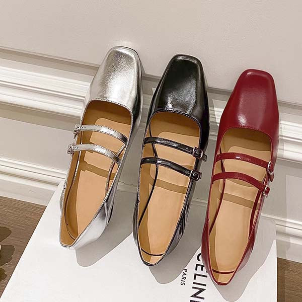 Kimberly Classic Double Strap Mary Jane Shoes