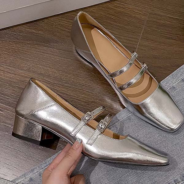 Kimberly Classic Double Strap Mary Jane Shoes