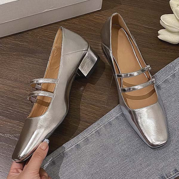 Kimberly Classic Double Strap Mary Jane Shoes